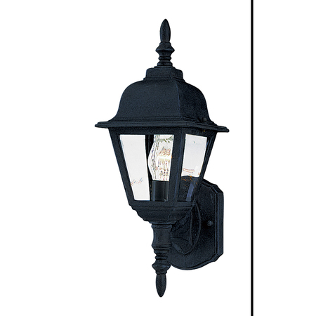 MAXIM Builder Cast 1-Light 6" Wide Black Outdoor Wall Sconce 3005CLBK